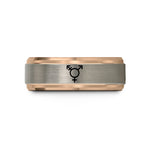 meaningful friendship presents – rose gold tungsten transgender symbol wedding band