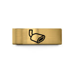matching rings for couples – gold tungsten exhaust tip wedding band