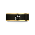 special presents for buddies – black & gold tungsten toucan wedding band