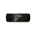 unique friend present ideas – black tungsten toucan wedding band