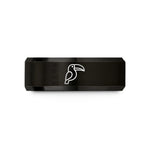 best pals present ideas – black tungsten toucan wedding band