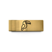 best pals present ideas – gold tungsten toucan wedding band