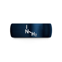 comfortable tungsten ring – blue tungsten amine nh2 wedding band