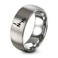 Best Friend Promise Ring – gray tungsten amine nh2 ring