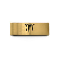 tungsten bands for couples – gold tungsten icicles wedding band