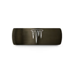 friendship ring for couples – gunmetal & gold tungsten icicles wedding band