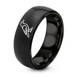 Best Friend Promise Rings – black tungsten raven ring