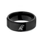 tungsten promise rings men – black tungsten raven wedding band