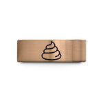 tungsten promise rings men – rose gold & blue tungsten wasabi swirl wedding band
