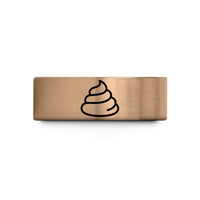 tungsten promise rings men – rose gold & blue tungsten wasabi swirl wedding band