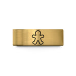 engraved rings for couples – gold tungsten gingerbread cutter wedding band