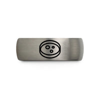 wedding present for couple – silver tungsten petri dish wedding band