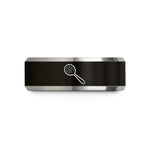 holiday presents for spouse – black & grey tungsten julep strainer wedding band