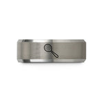 romantic Christmas present ideas – black & gray tungsten julep strainer wedding band