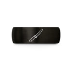 tungsten rings for couples – black tungsten fillet knife wedding band