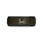 unique rings for her – gunmetal & black tungsten sfo wedding band