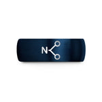 custom engraved rings her – blue tungsten nitro no2 wedding band