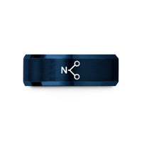 custom engraved rings her – blue tungsten nitro no2 wedding band