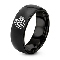 Best Gift for Women – black tungsten diesel engine block ring