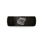 unique rings for her – black & rose gold tungsten ribs rack wedding band