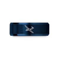 unique presents for couples – blue tungsten glider sailplane wedding band