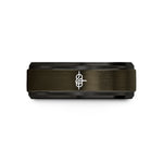 unique presents for women – gunmetal & black tungsten prusik knot wedding band