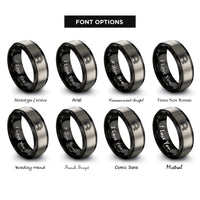 font options for inside engraving on black & gray bifrost bridge arc rings