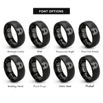 font options for inside engraving on black bifrost bridge arc rings
