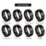 font options for inside engraving on black bifrost bridge arc rings