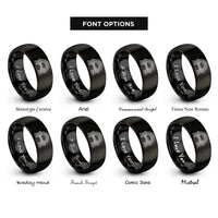 font options for inside engraving on black bifrost bridge arc rings