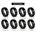 font options for inside engraving on black bifrost bridge arc rings