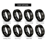 font options for inside engraving on black bifrost bridge arc rings