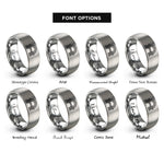 font options for inside engraving on gray bifrost bridge arc rings