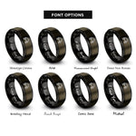 font options for inside engraving on gunmetal & black bifrost bridge arc rings