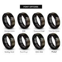 font options for inside engraving on gunmetal & black bifrost bridge arc rings