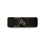 special occasion present ideas – black tungsten saxophonist wedding band