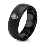 Birthday And Gift Anniversaries – black tungsten september aster ring