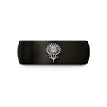 unique present for her – black tungsten september aster wedding band