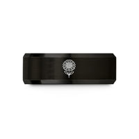 best anniversary presents him – black tungsten september aster wedding band