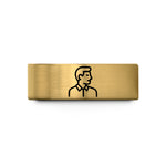 engraved ring for him – gold tungsten papa wedding band