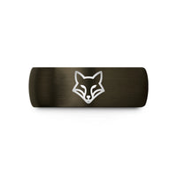 men's wedding bands sale – gunmetal & black tungsten red fox wedding band