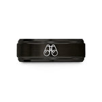 present ideas for her – black tungsten binoculars wedding band