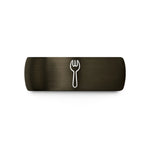 personalized rings for her – gunmetal & black tungsten spork wedding band