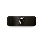 anniversary presents for couples – black & gold tungsten candy cane wedding band