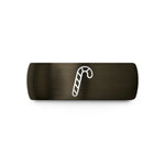 personalized jewelry for her – gunmetal & gold tungsten candy cane wedding band