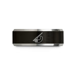 fine tungsten wedding – black & gray tungsten fly rod reel wedding band