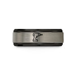 creative presents for wife – black & silver tungsten power drill wedding band