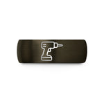 unique present ideas wife – gunmetal & black tungsten power drill wedding band
