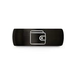 special women birthday present – black tungsten wallet wedding band