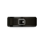 romantic presents for couples – black tungsten wallet wedding band